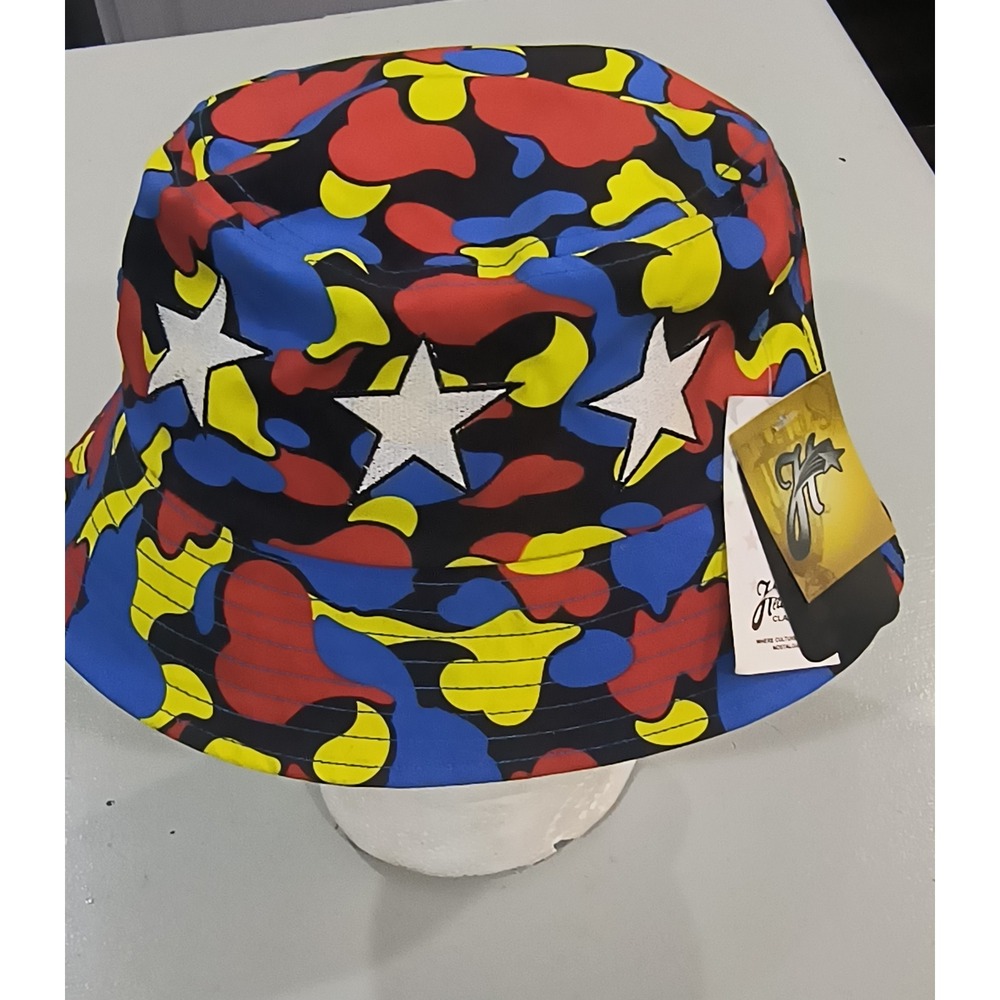 Headgear Classics Men Star Camo Bucket Hat Multi Color Streetwear HGC189-BUCK-06